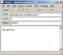Launched Template in Outlook Express