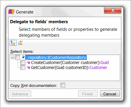 Generating an IoC Component Proxy with Resharper