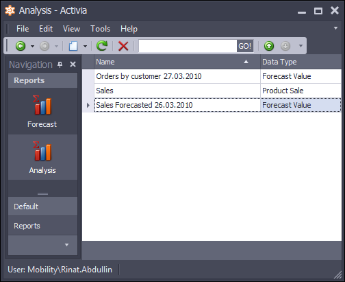 Business intelligence in XAF