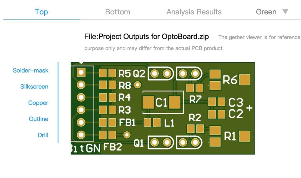 optical board pcb